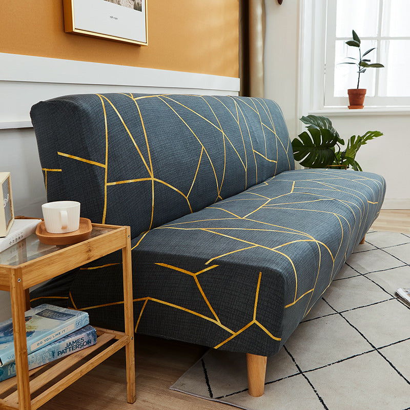 All-Inclusive Stretch Fabric Armless Sofa Towel Sofa Cover