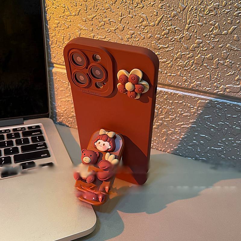 Girls Bear Carrot Candy Phone Case Cover