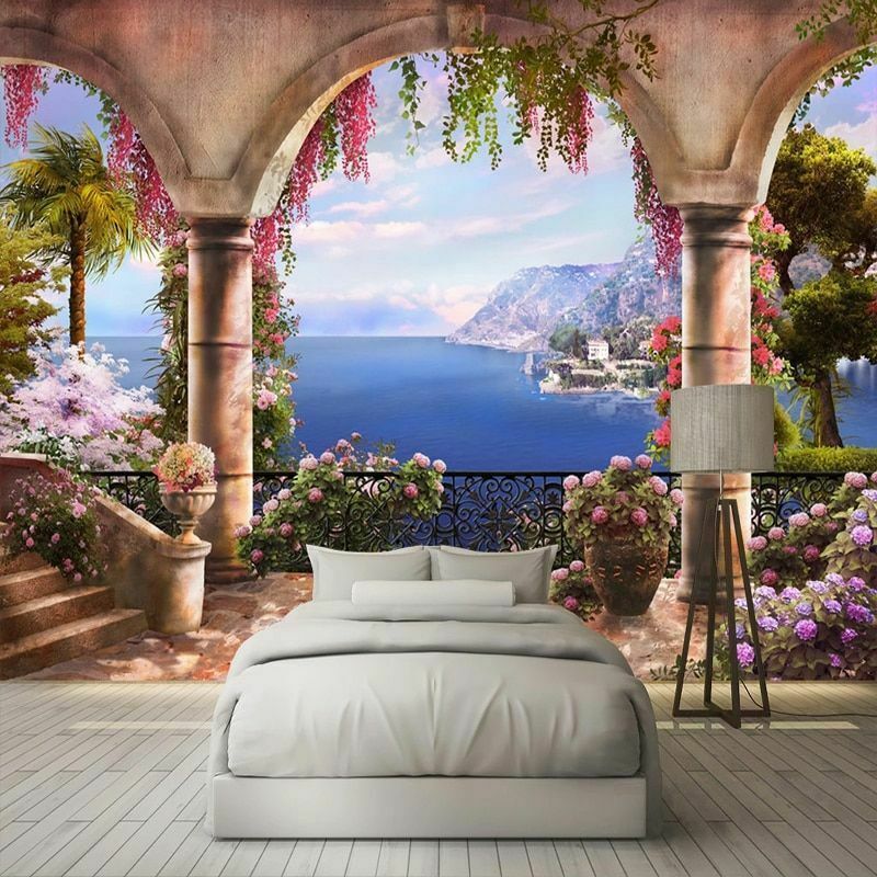 Restaurant 3D Stereo High-definition Non-woven Wallpaper