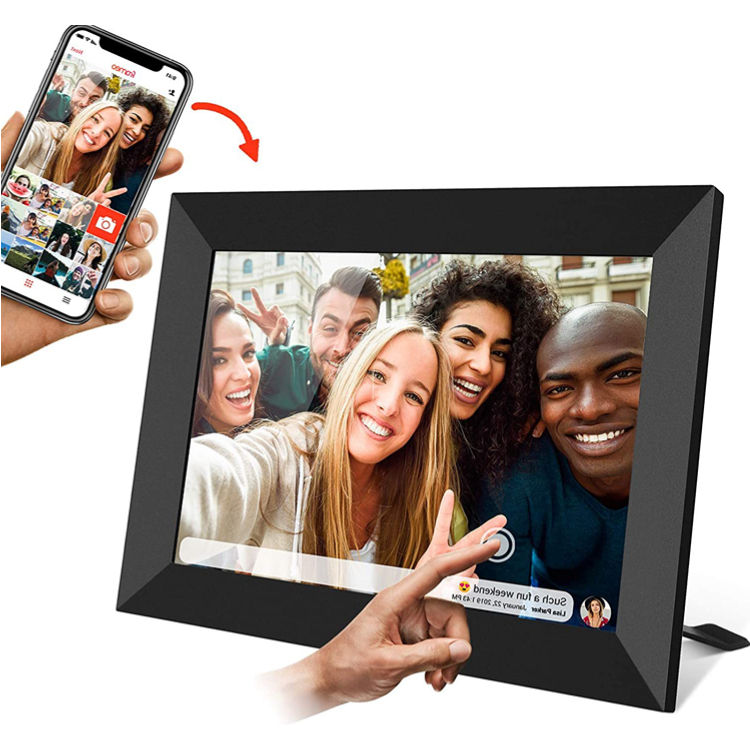 Cadre photo numérique WiFi intelligent à écran tactile avec orientation rotative - Cadre photo numérique intelligent WiFi