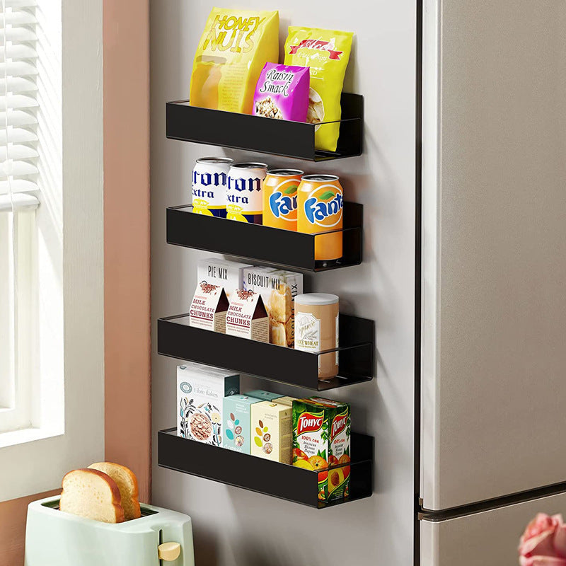 Kitchen Punch-free Refrigerator Magnetic Seasoning Storage Rack