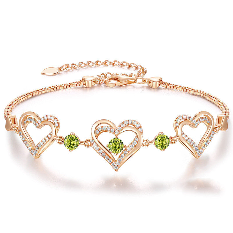 Twelve Birthday Crystal Bracelet Fashion Personality Hand Jewelry
