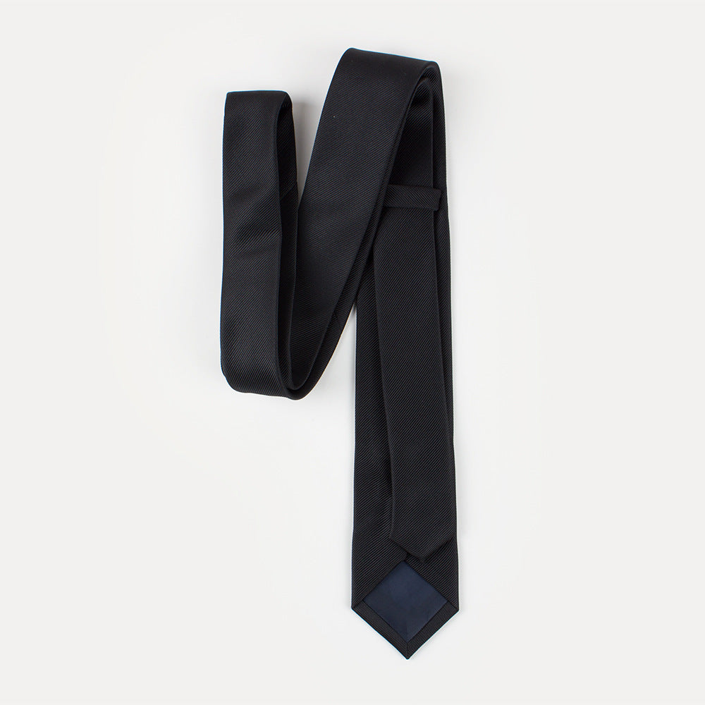 Polyester Yarn Jacquard Fashion Monochrome Thread Tie