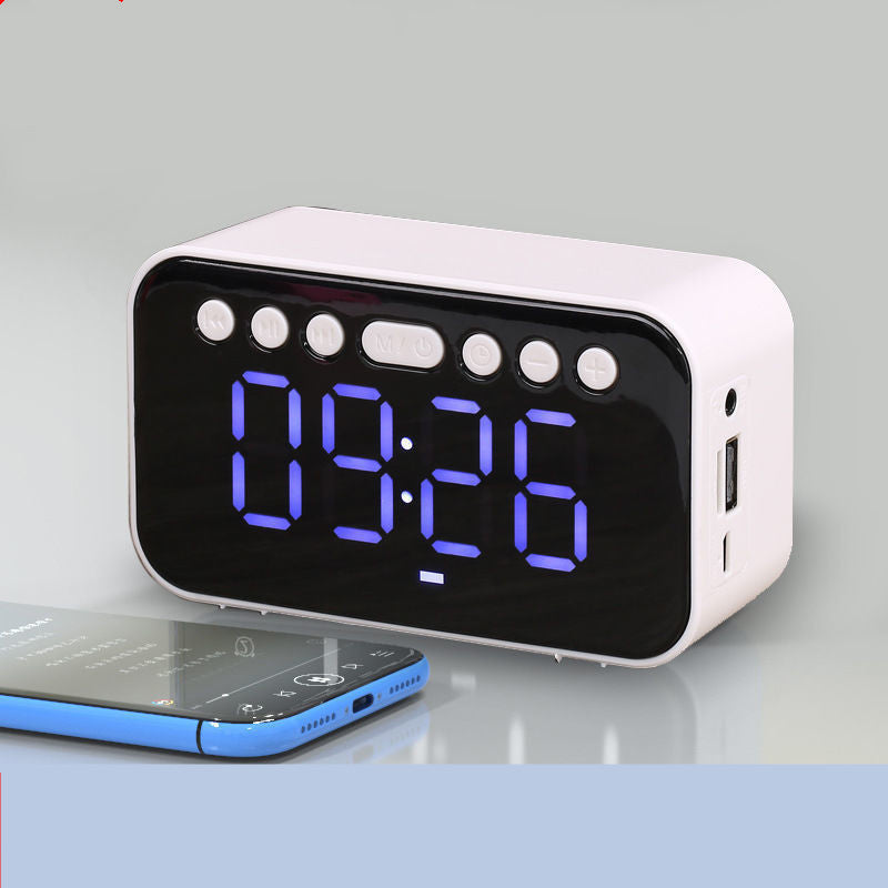 Internet Celebrity Douyin Dual-time Alarm Clock Mini Bluetooth Speaker