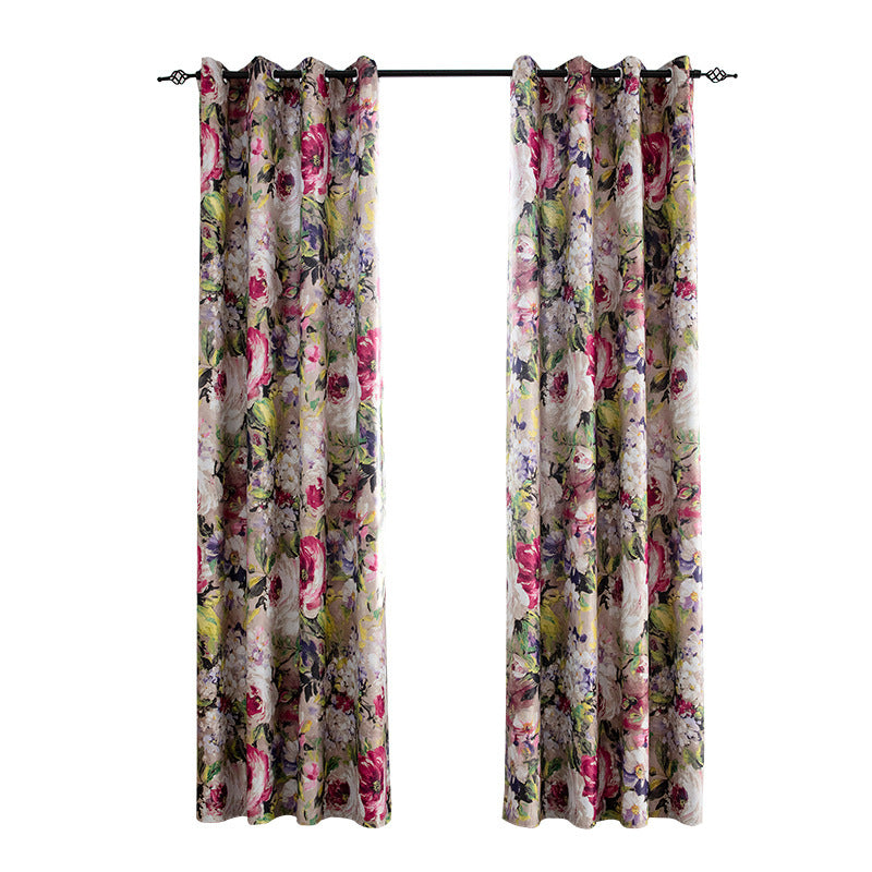 Indoor Living Room Printing Shading Curtain