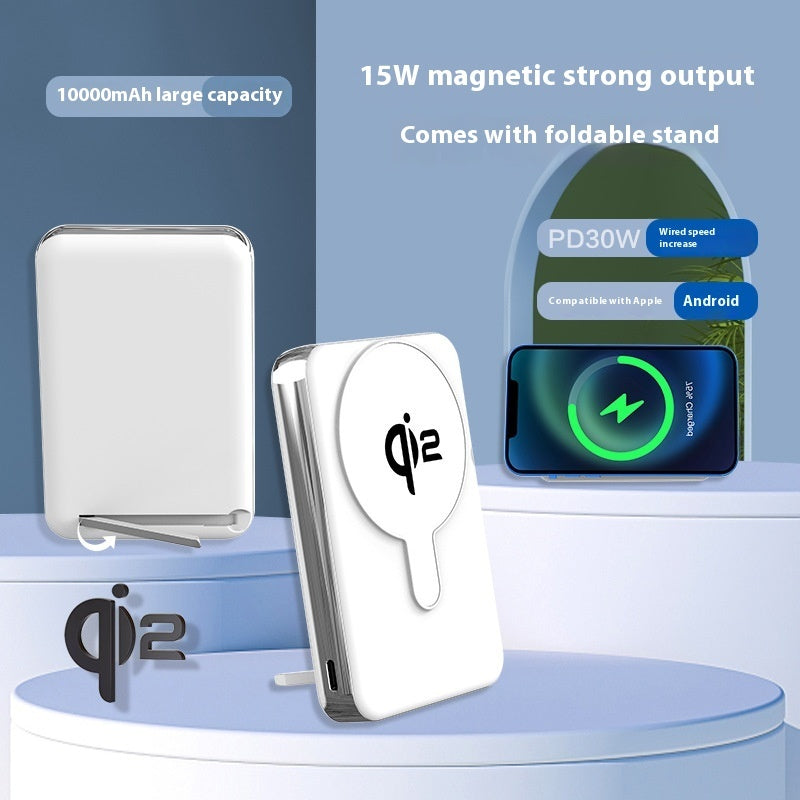 With Cable 35W New QI2 Magnetic Wireless Power Bank