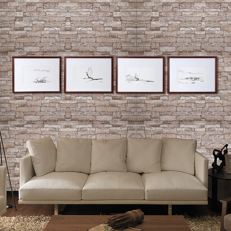 10pcs 3D Brick Wall Sticker DIY Wallpaper For Living Room