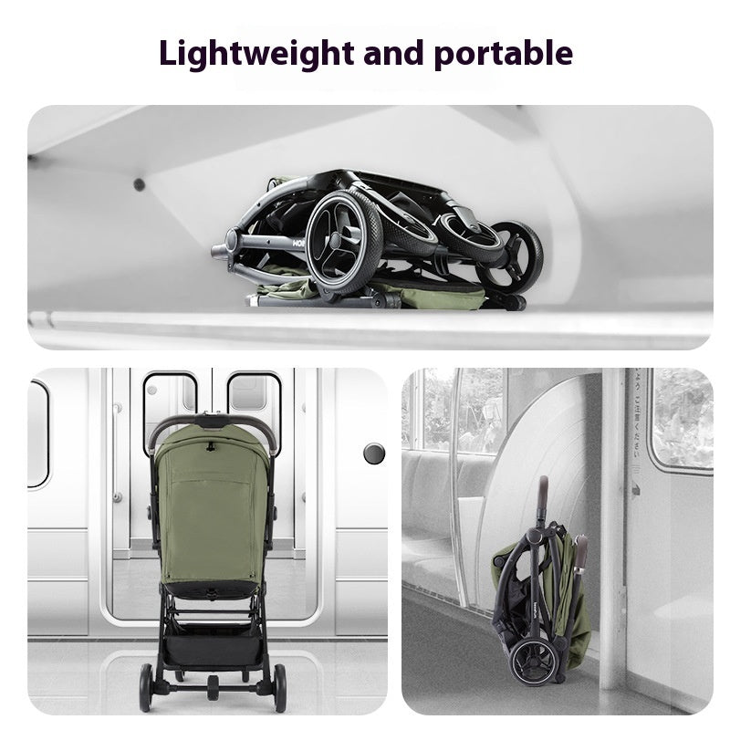 Sitting And Lying Lightweight Folding Small Umbrella Car Baby Carriage