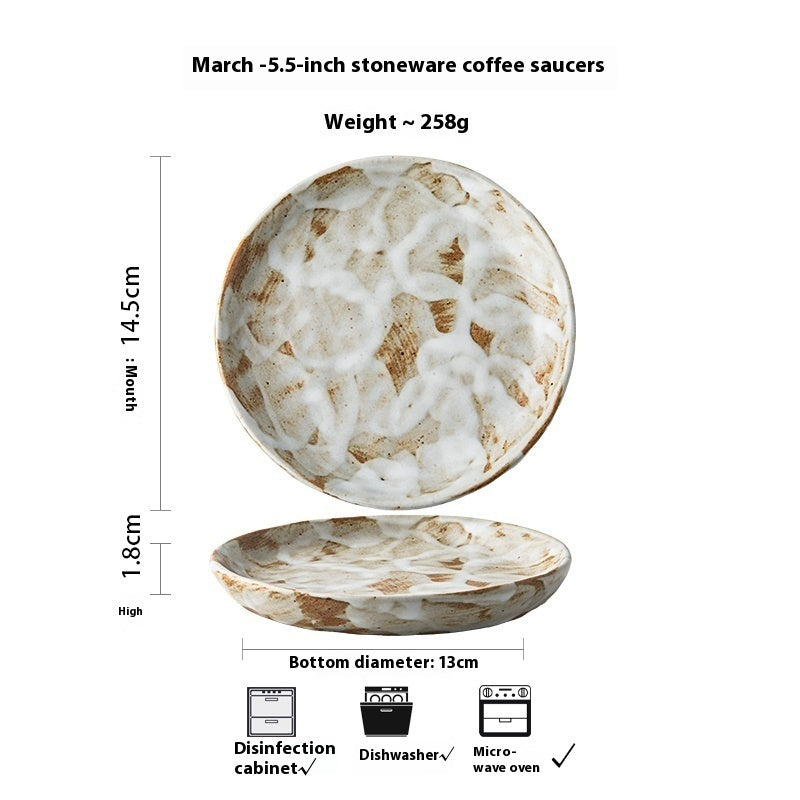 Coffee Retro Ceramic Cup Saucer Set