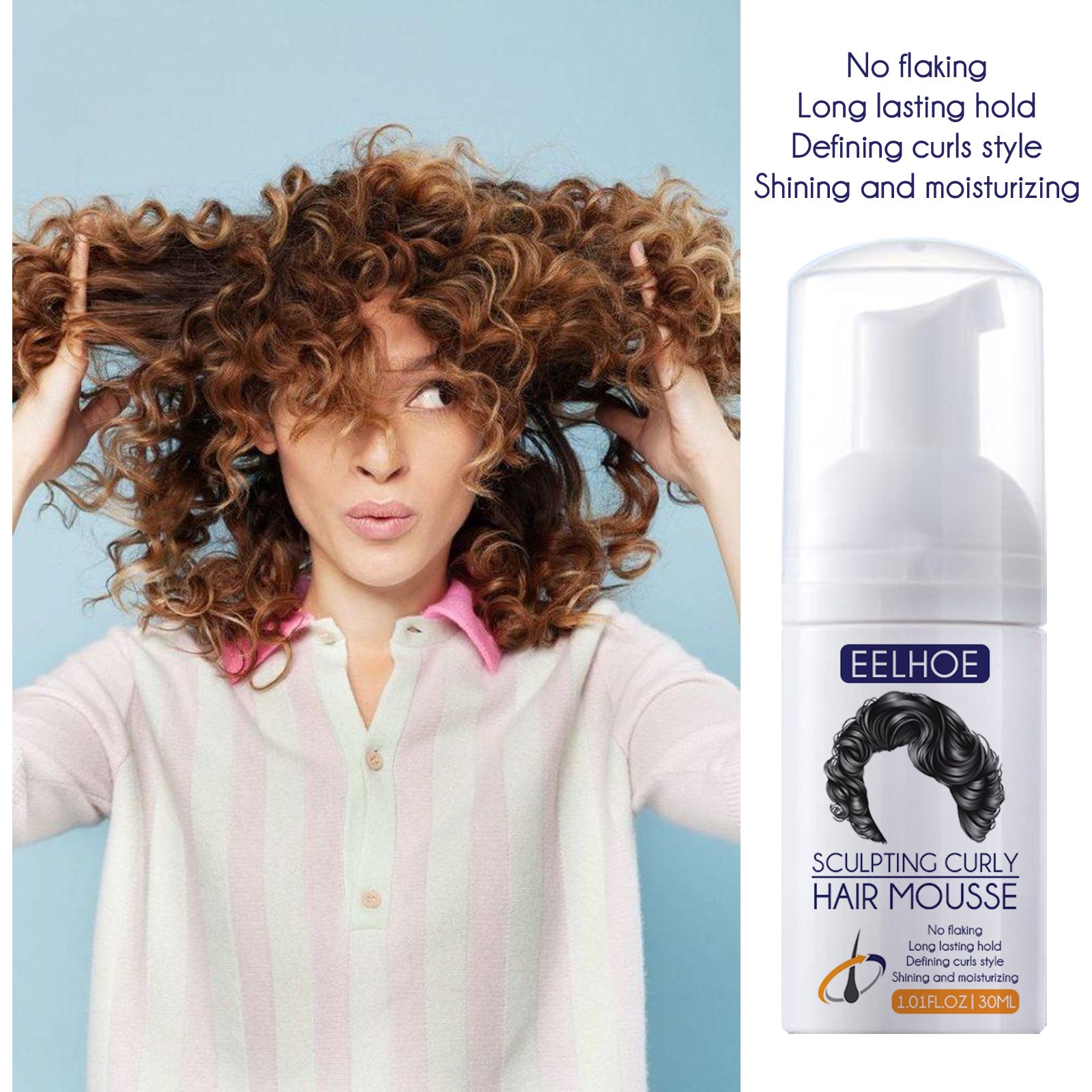 Styling Elastin Anti-frizz Curly Hair Plump Hair Spray