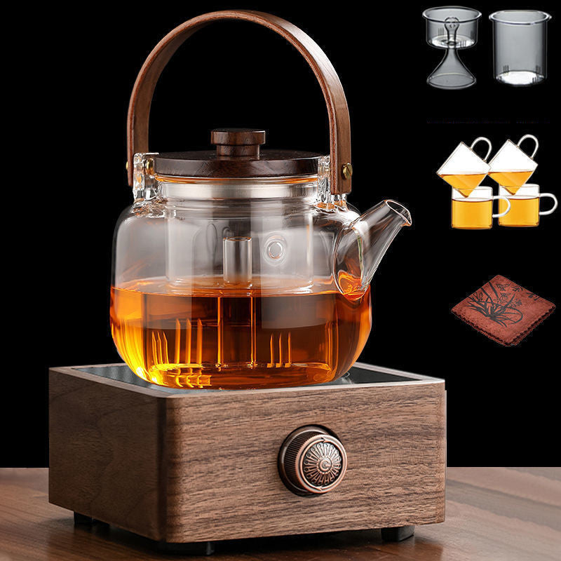 Electric Ceramic Stove Tea Maker Teapot Set Thickened Glass Household