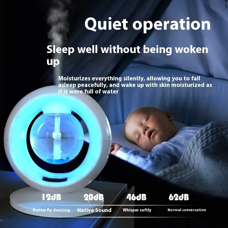 Heavy Fog Clock Humidifier Colorful Night Lamp
