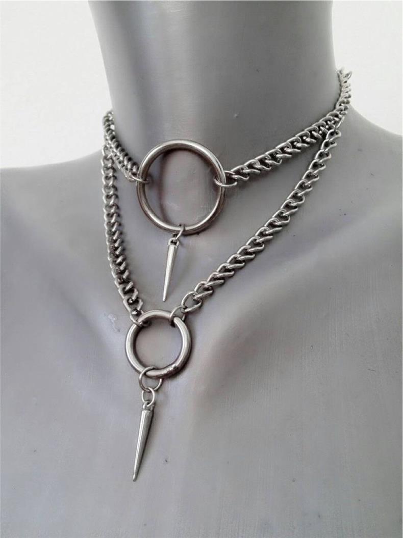 Titanium Steel Hip-hop Rivet Necklace For Men