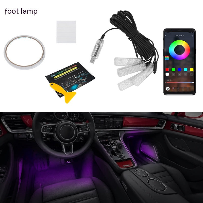 Car Atmosphere LED Light Bar Hidden Modification