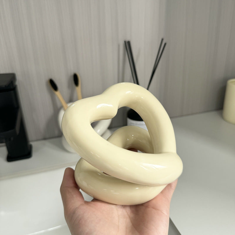 Ins Ceramic Toothbrush Holder Couple Bathroom Toothpaste Toothbrush Decorative Storage Rack
