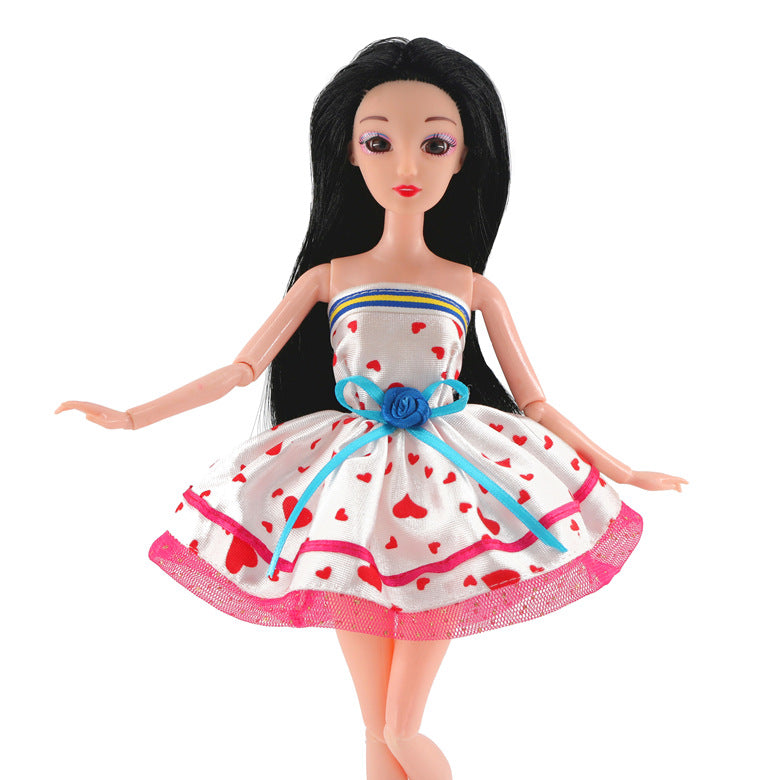 Girl Play House Toy 30cm Doll Dress Up