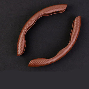 Car Steering Wheel Cover Four Seasons Unisex Sports Carbon Fiber Pattern Ultra-thin Non-slip Power Car Handle Card Cover