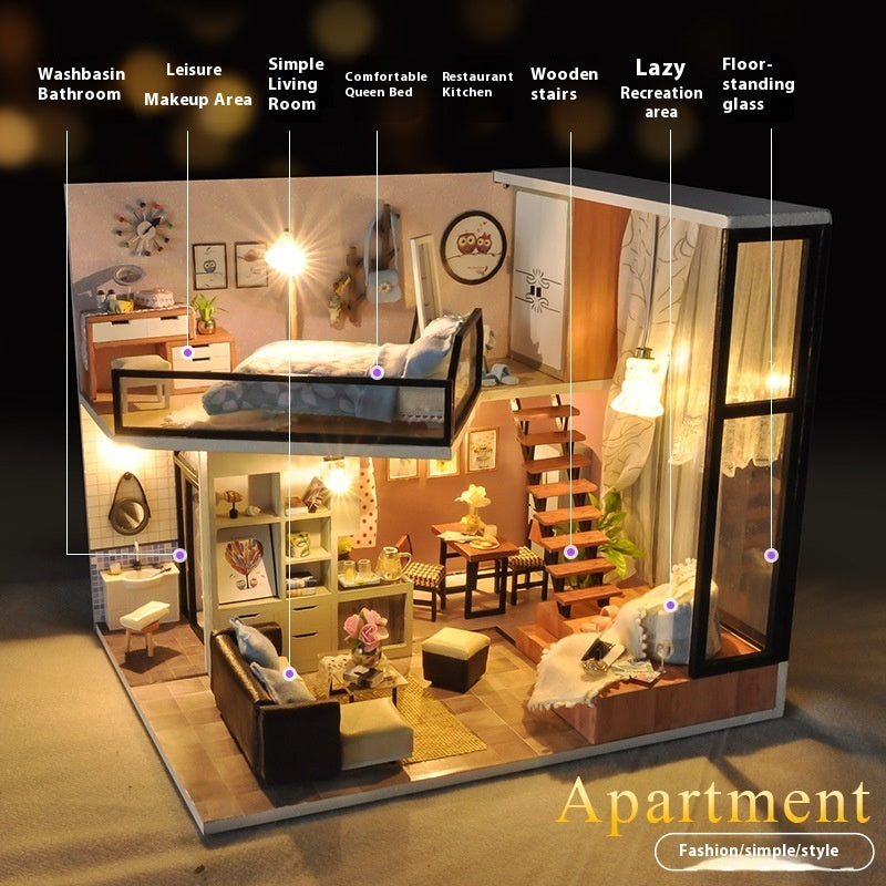 Diy Cottage Manual Assembly Model Toy Puzzle