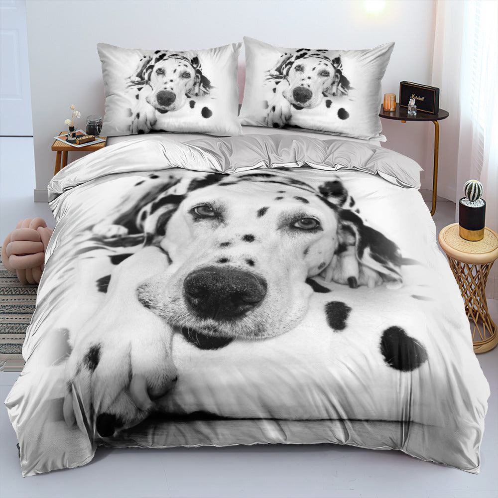 3D Digital Three Or Four Piece Set Bedding Environment