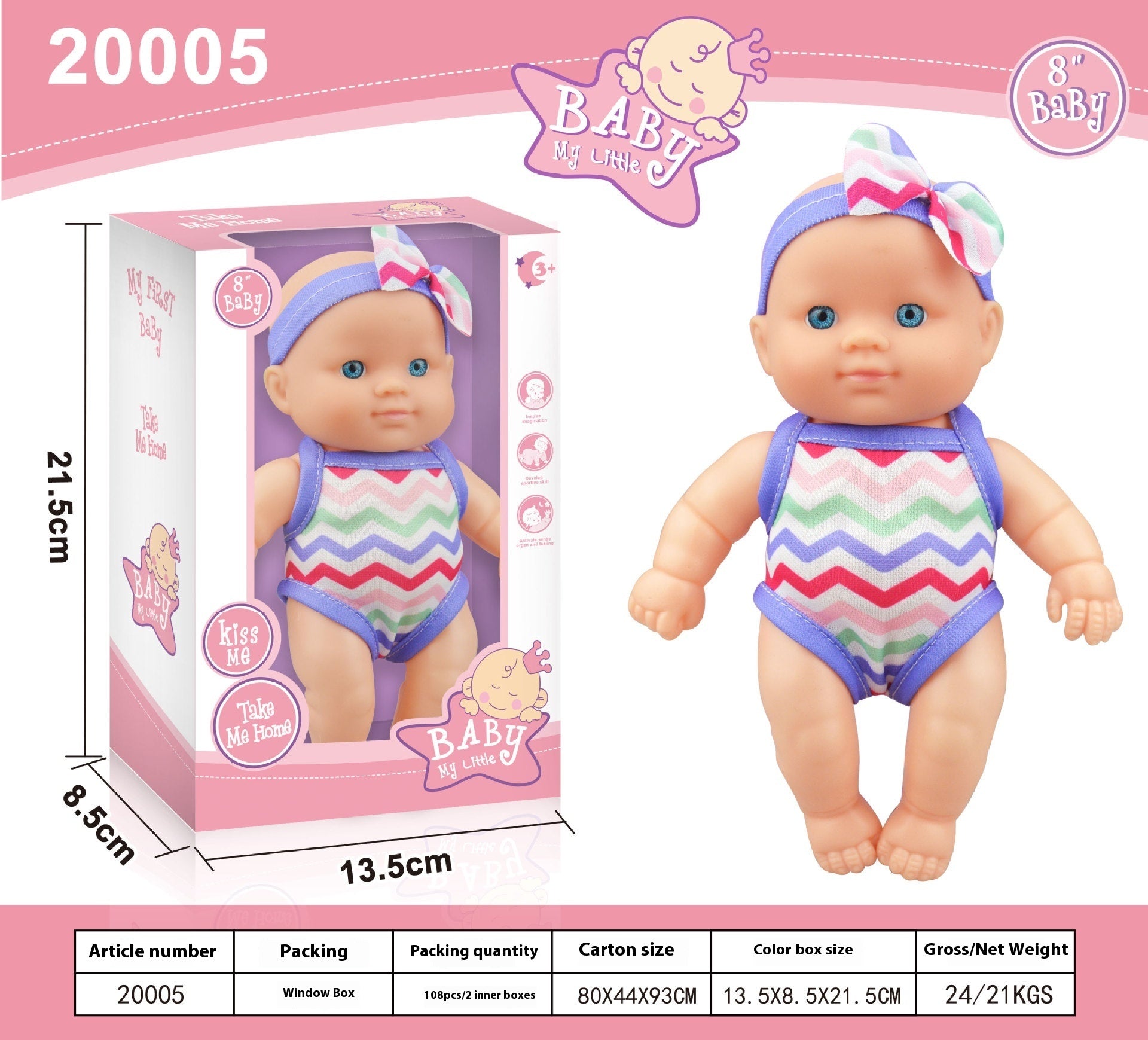 Simulation Baby Vinyl Figurine Figurine Doll