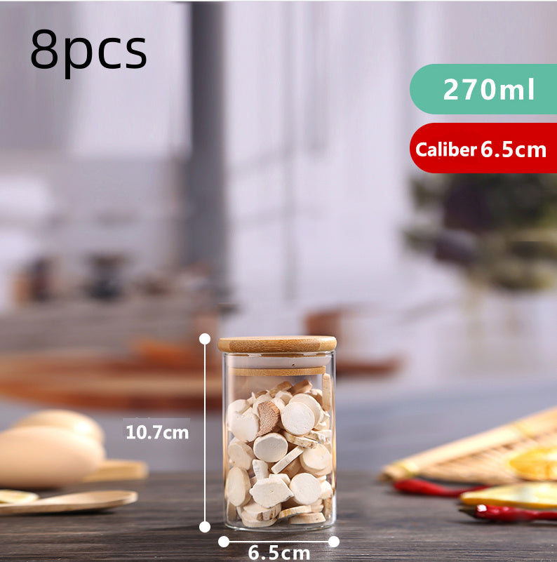 High Borosilicate Glass Sealed Jar Transparent Household