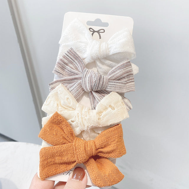 4 Pieces Set Of Fashionable And Sweet Hair Clips