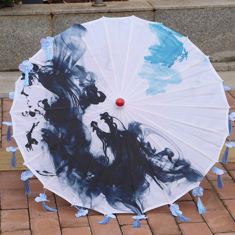 Handmade Dance Performance Printing Silk Umbrella