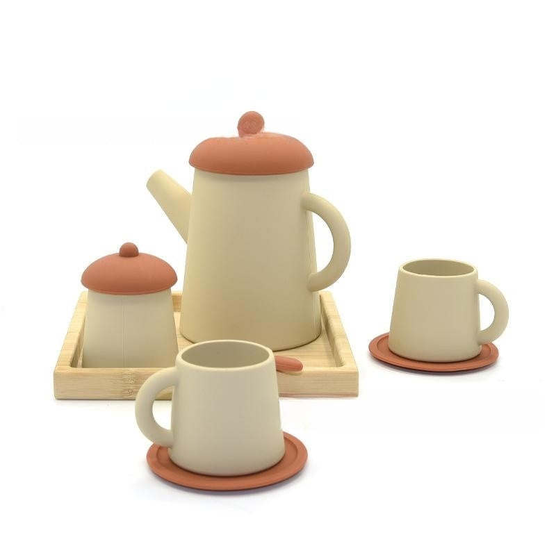 New Children's Simulation Tea Set Play House Toys Edible Silicon