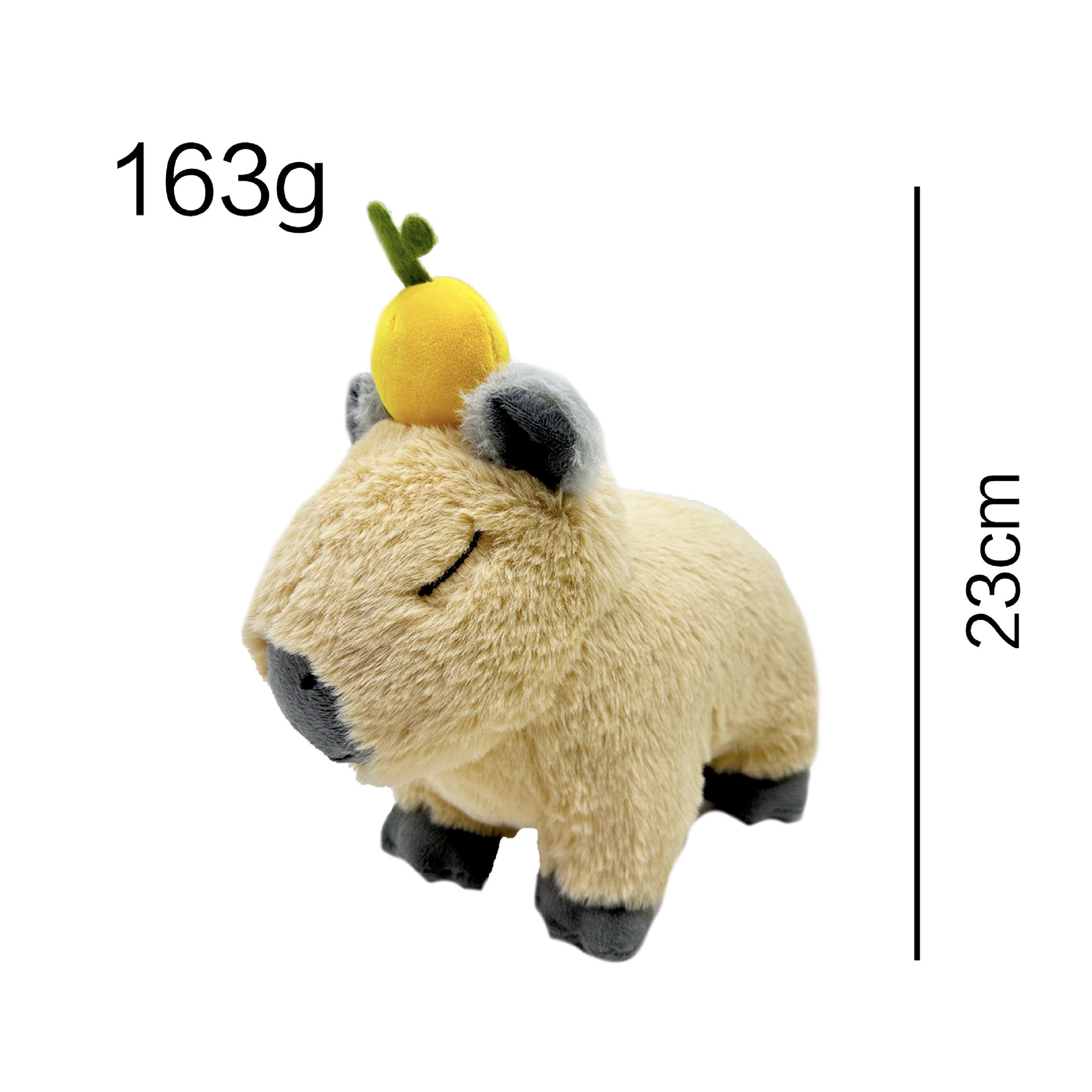 Orange Chicken Stuffed Orange Capybara Plush Toy