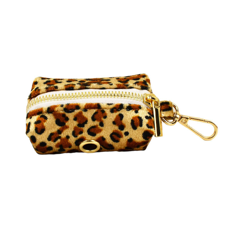 Dog Leash Pet Leopard Print Collar