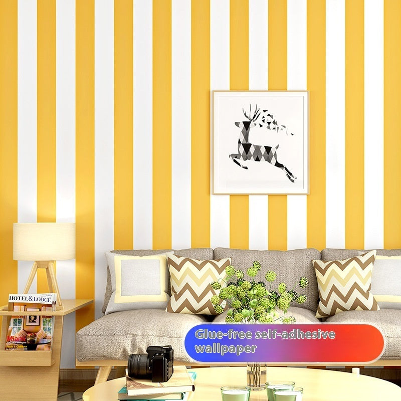 Self-adhesive Vertical Stripe Wallpaper Background Wallpaper