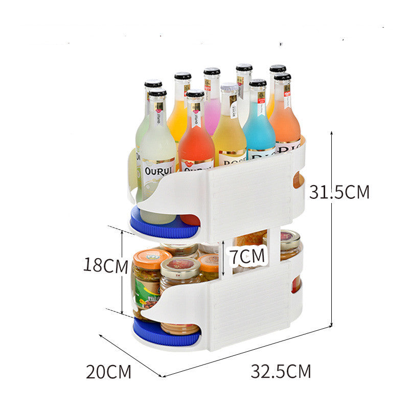Kitchen Multifunctional Rotary Seasoning Rack Corner Storage