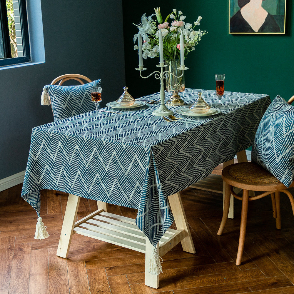 American Style Light Luxury Rectangular Tablecloth