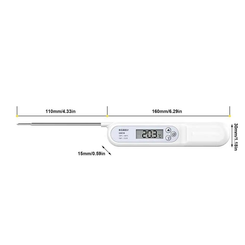 Oil Folding Probe Type Food Thermometer