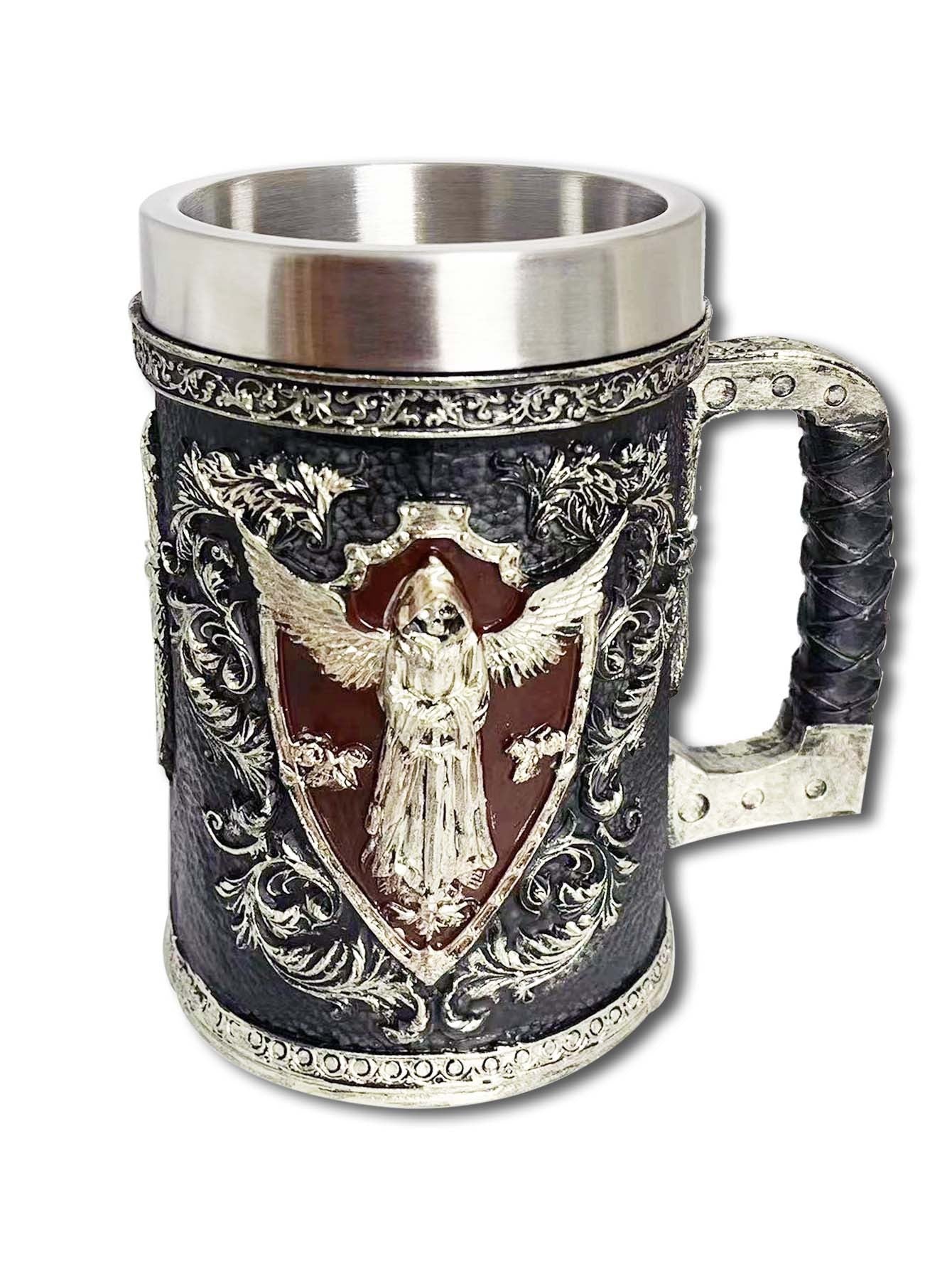 Medieval Beer Steins Retro Creative Coffee Cup Stainless Steel Mug Cup