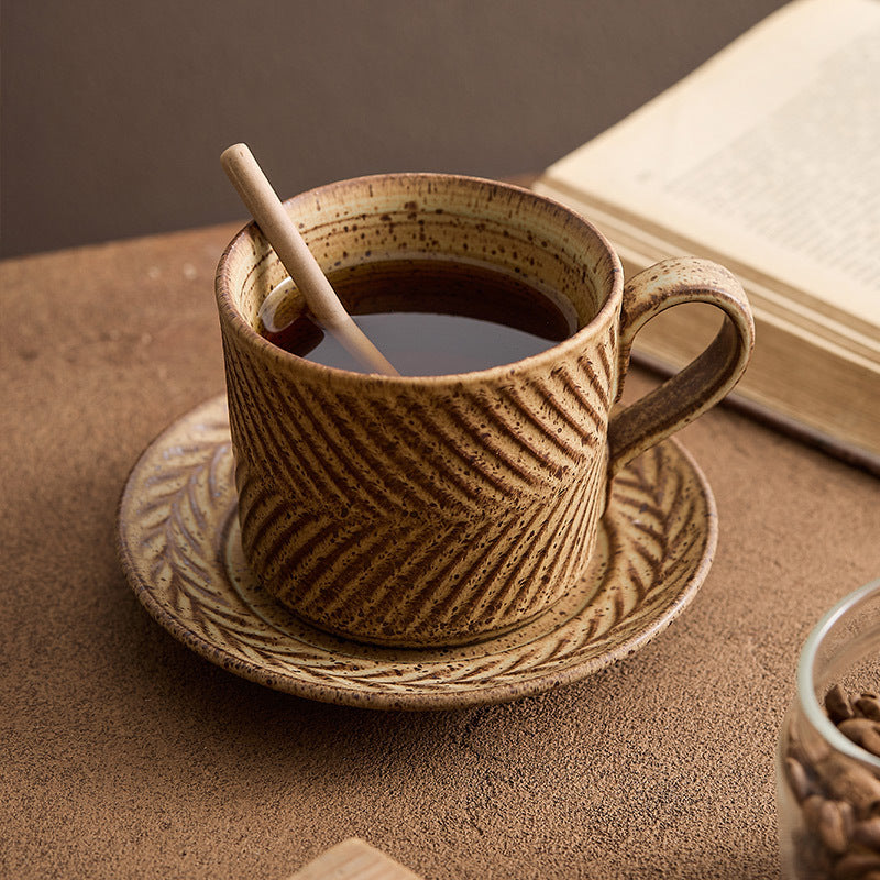 Retro Coffee Cup Ceramic Mid-Ancient Mug