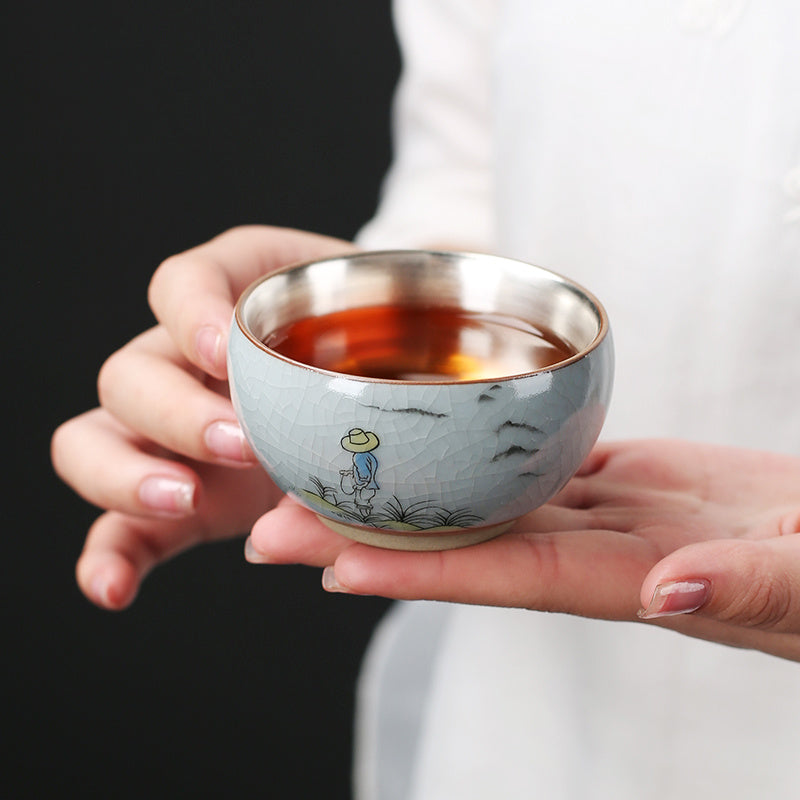 Master Household Ceramic Tea Tasting Cup