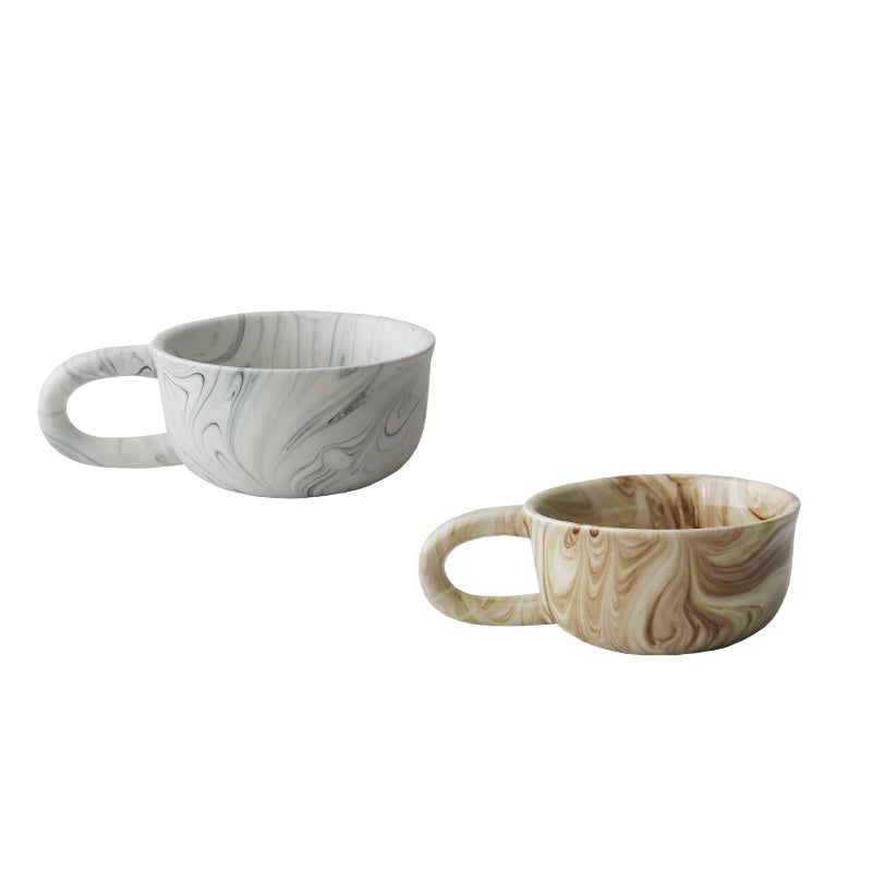 Ceramic Coffee Cup Marble Texture Medieval Style