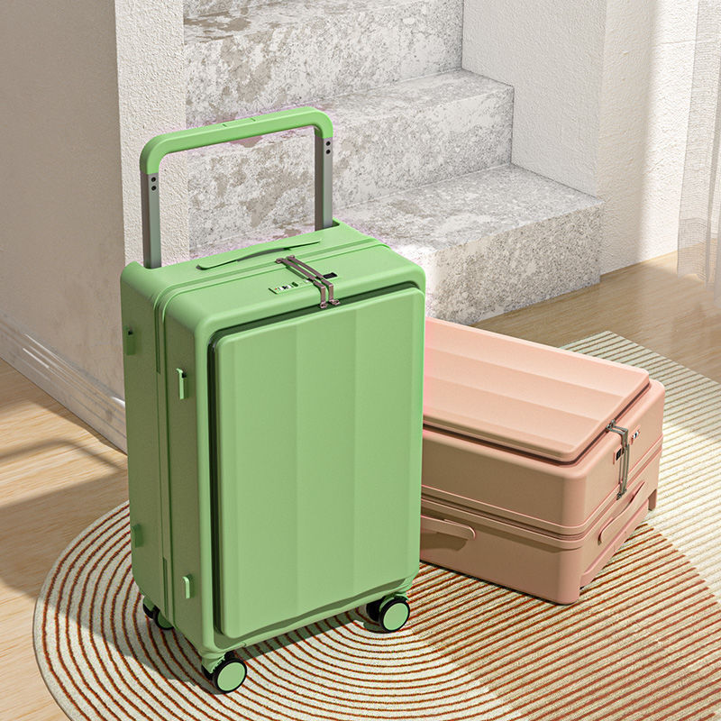 Front Cover Width Draw-bar Luggage Men And Women 20-inch Multifunctional