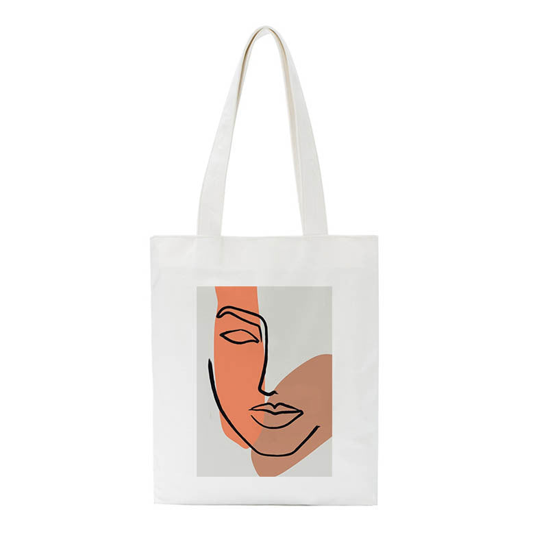 Facebook Print Large Capacity Canvas Bag