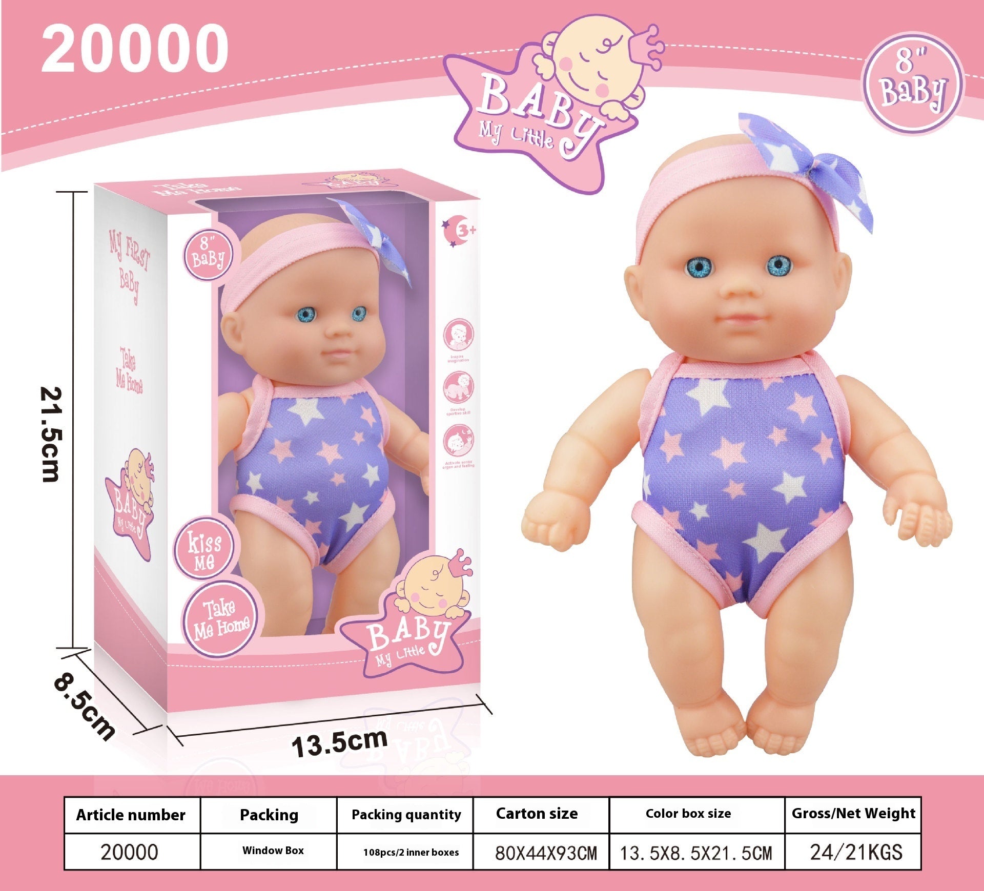 Simulation Baby Vinyl Figurine Figurine Doll