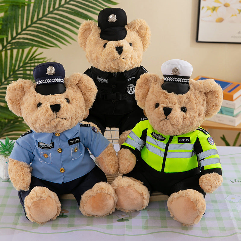 Fire Bear Police Teddy Doll Plush Toys