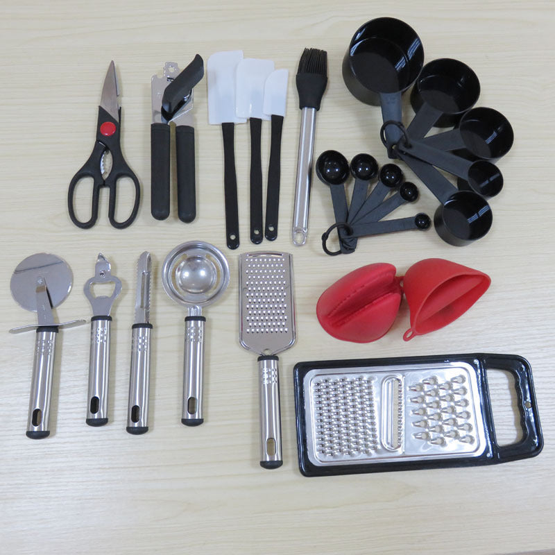 Nylon Kitchenware 42-piece Casing Handle Stainless Steel