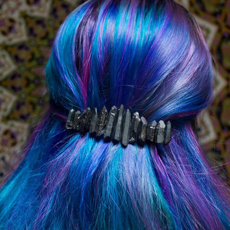 8cm Multicolor Spring Crystal Hairpin Headwear