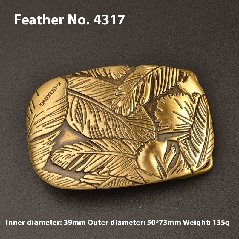 Boucle de ceinture en laiton pur, boucle lisse pour vêtements d'extérieur, plaque de boucle, accessoires de boucle de ceinture de pantalon, boucle de ceinture féminine, boucle de ceinture en laiton
