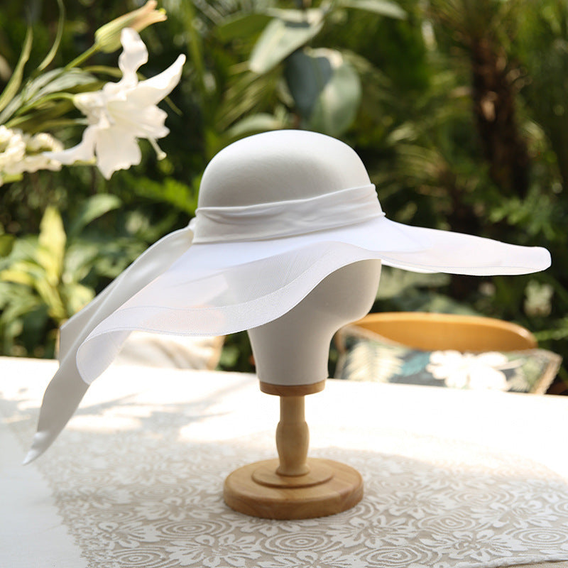 Bride's Wedding Studio Portrait Hat