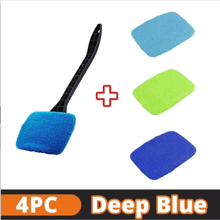 Car Window Pivoting Microfiber Cleaner Auto Window Cleaner
