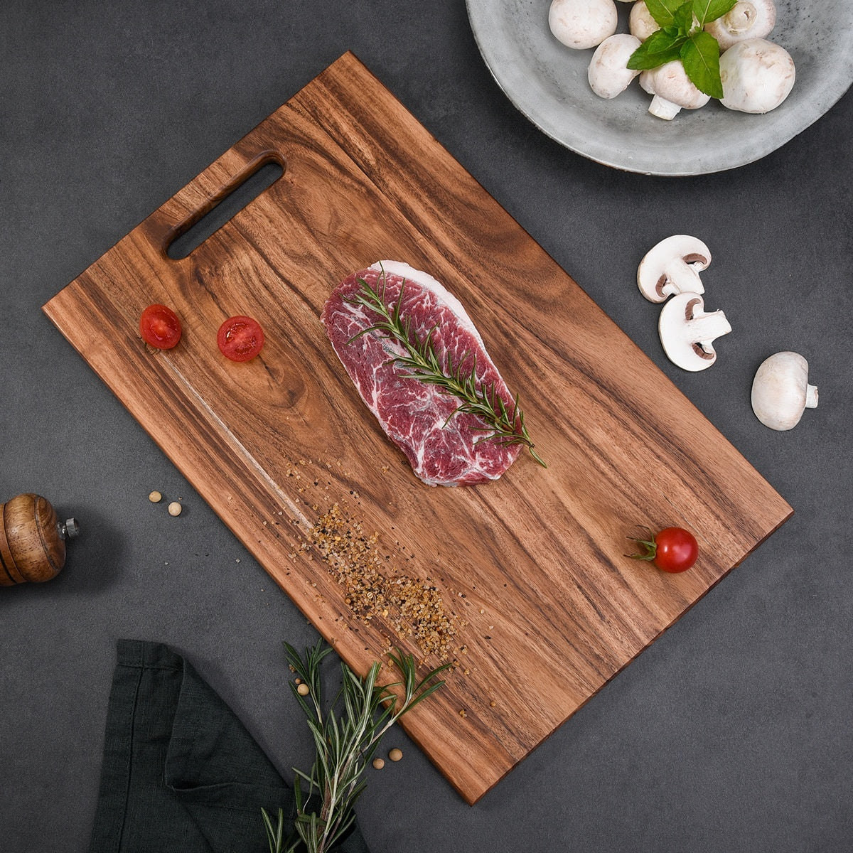 Square Acacia Mangium Large Simplicity Chopping Board Steak Cutting Household