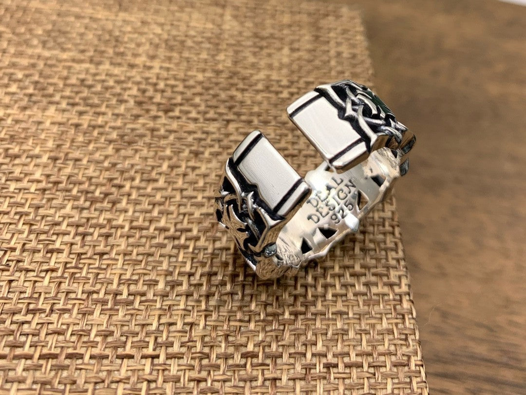 S925 Sterling Silver Cross Ring Vintage