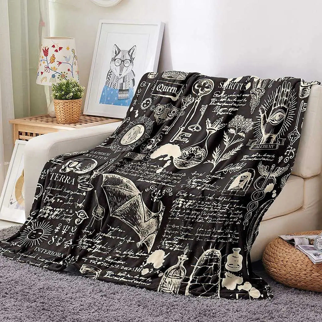 Halloween Witch Blanket Flannel Blanket